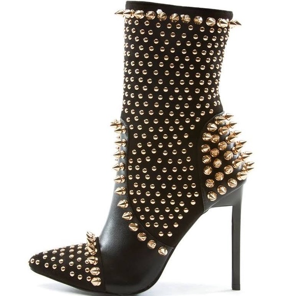 Dolls Kill Shoes - 🚫SOLD🚫Diablo 🔥 Azalea Wang - Stileto Studden-Spiked Boots - Womens 10